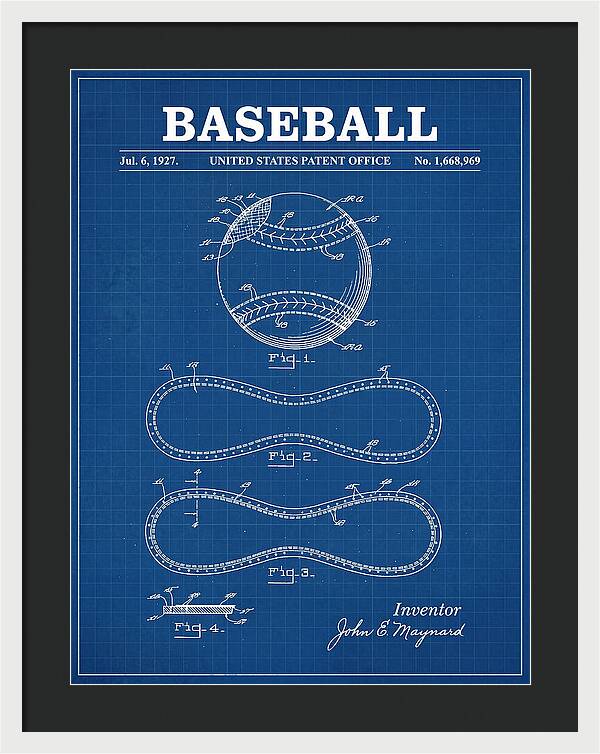 Baseball Blueprint Patent Us1668969a
