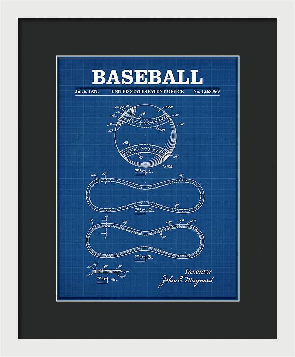Baseball Blueprint Patent Us1668969a