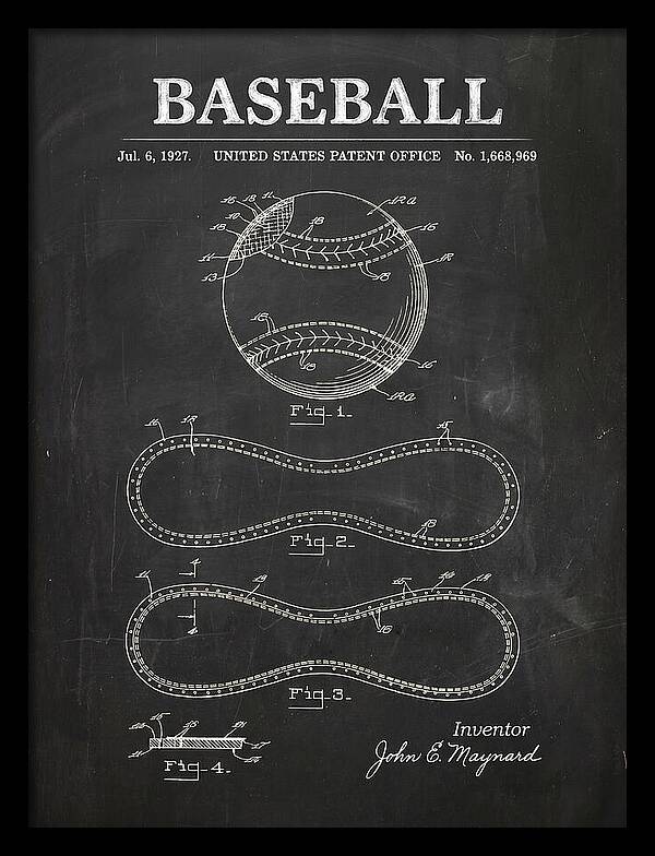 Baseball Chalkboard Patent Us1668969a
