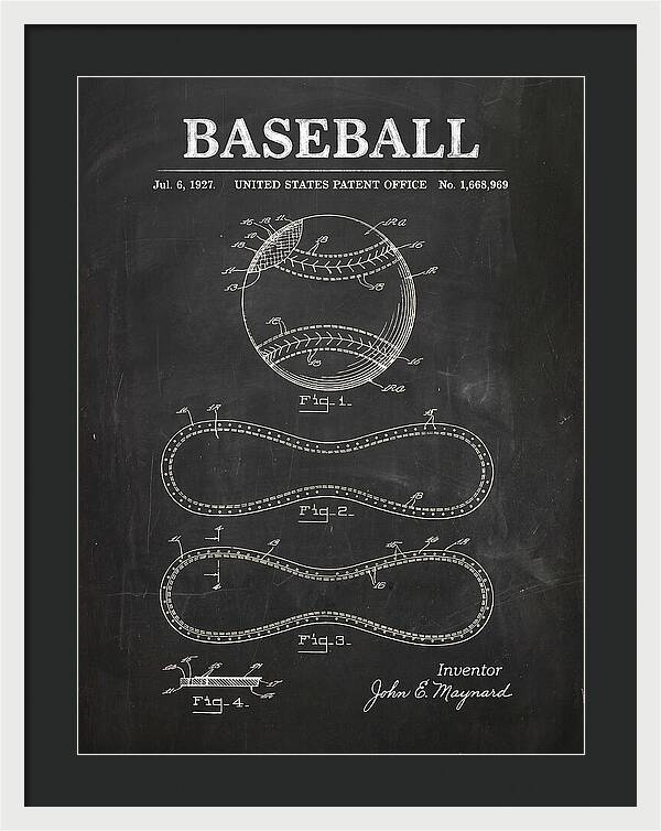 Baseball Chalkboard Patent Us1668969a