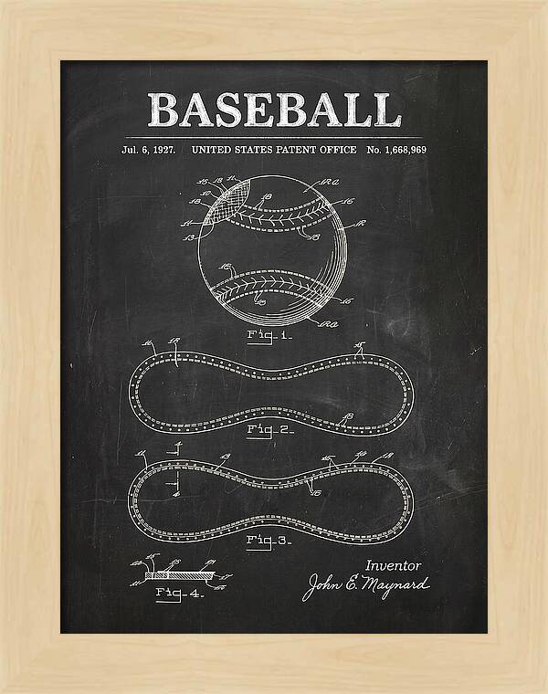 Baseball Chalkboard Patent Us1668969a
