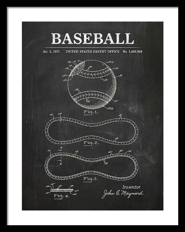 Baseball Chalkboard Patent Us1668969a