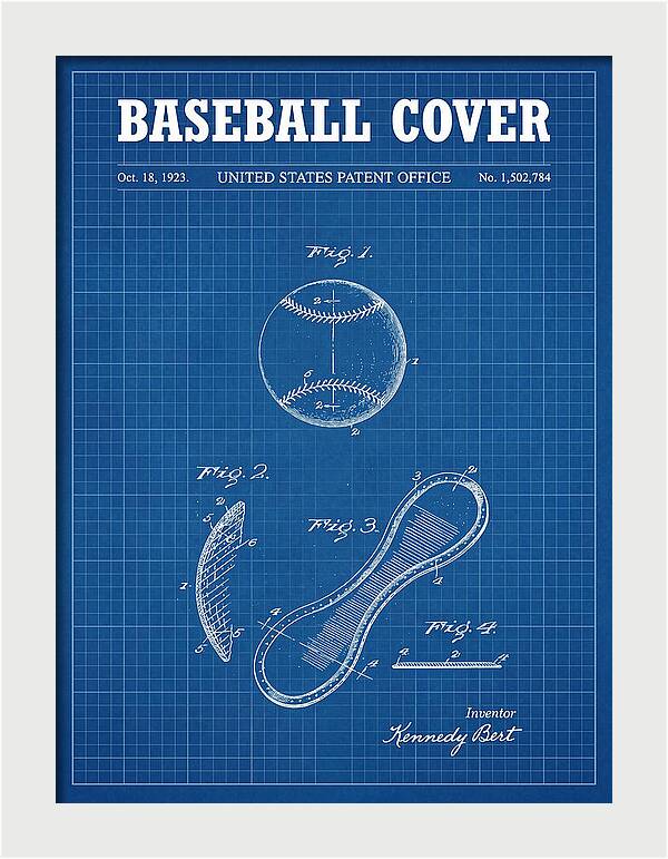 Baseball Cover Blueprint Patent Us1502784a
