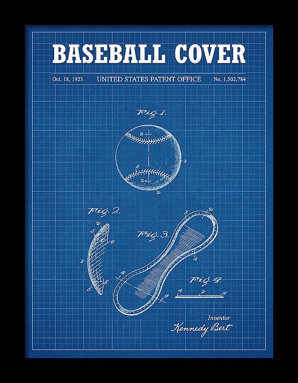 Baseball Cover Blueprint Patent Us1502784a