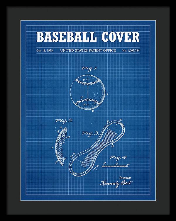 Baseball Cover Blueprint Patent Us1502784a