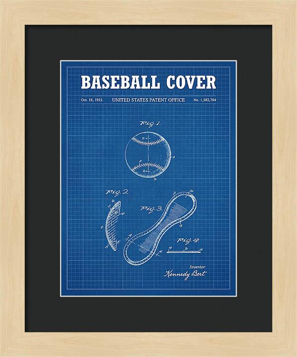 Baseball Cover Blueprint Patent Us1502784a