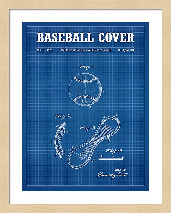 Baseball Cover Blueprint Patent Us1502784a