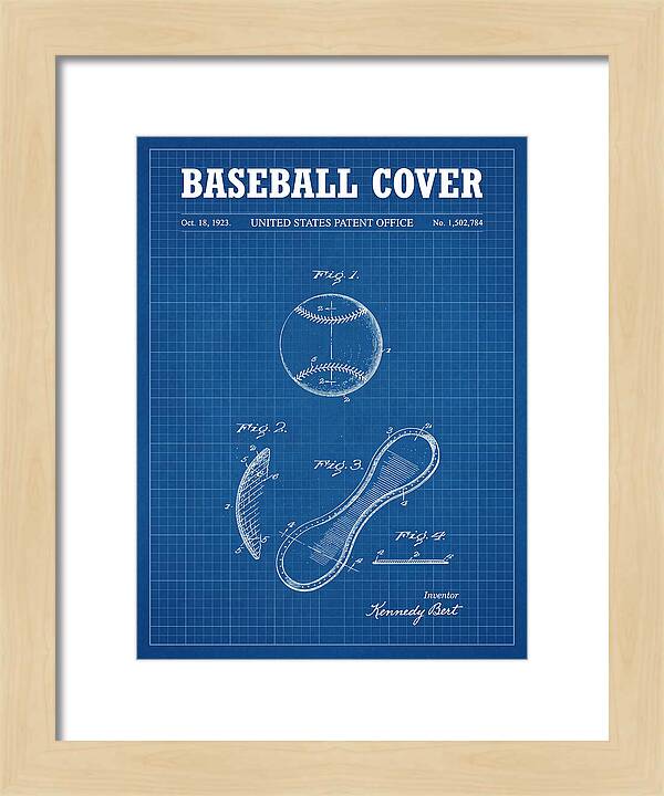 Baseball Cover Blueprint Patent Us1502784a