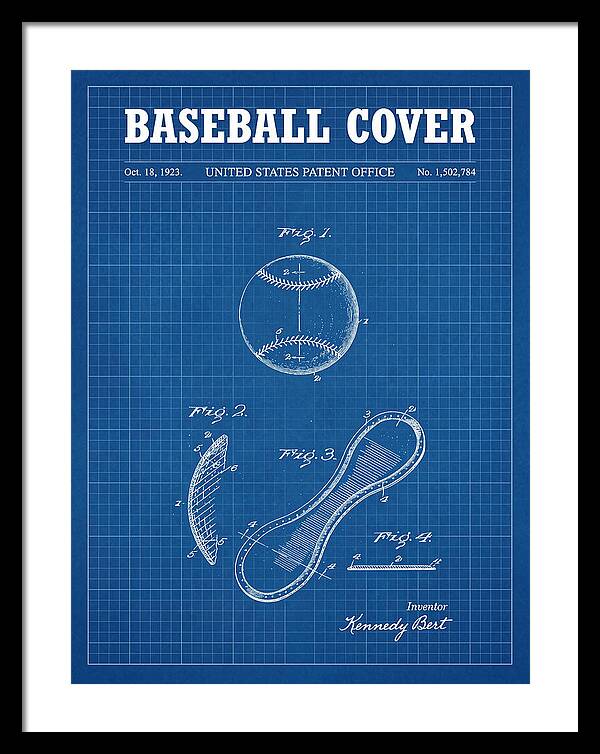 Baseball Cover Blueprint Patent Us1502784a