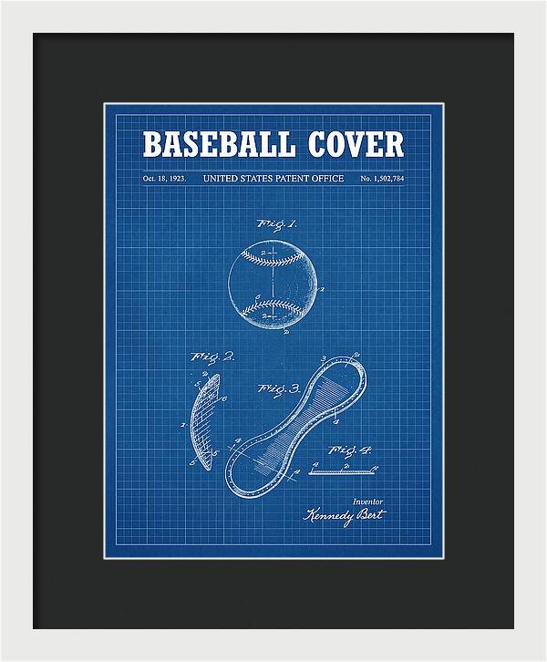 Baseball Cover Blueprint Patent Us1502784a