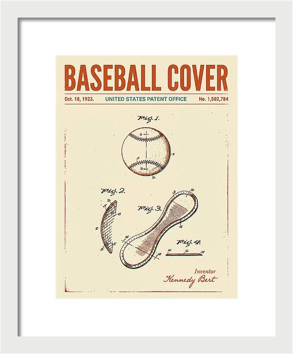 Baseball Cover Retro Patent Us1502784a