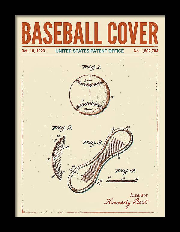 Baseball Cover Retro Patent Us1502784a