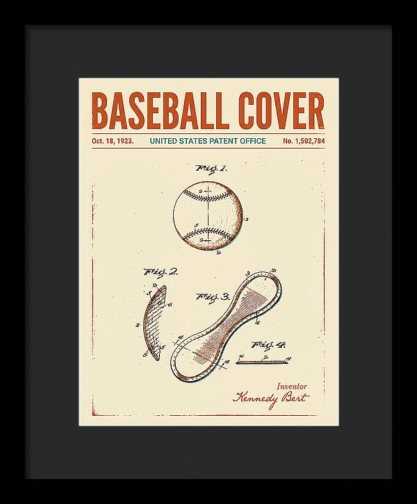 Baseball Cover Retro Patent Us1502784a