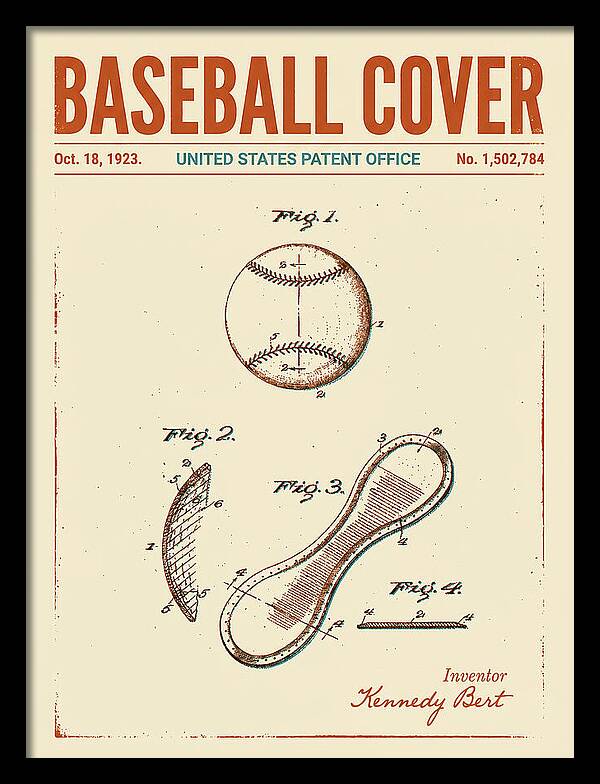 Baseball Cover Retro Patent Us1502784a
