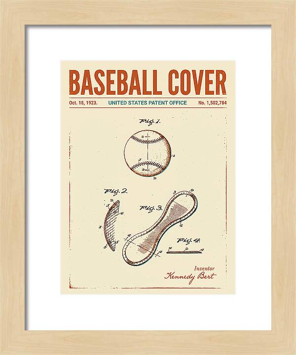 Baseball Cover Retro Patent Us1502784a