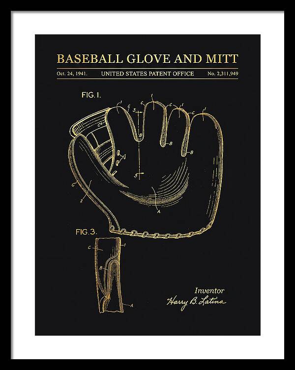 Baseball Glove And Mitt Gold Patent Us2311949a