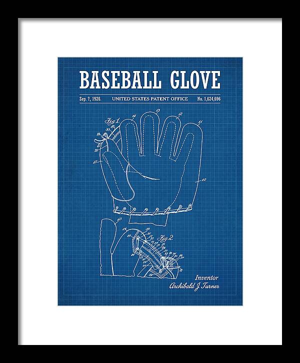 Baseball Glove Blueprint Patent Us1624696a
