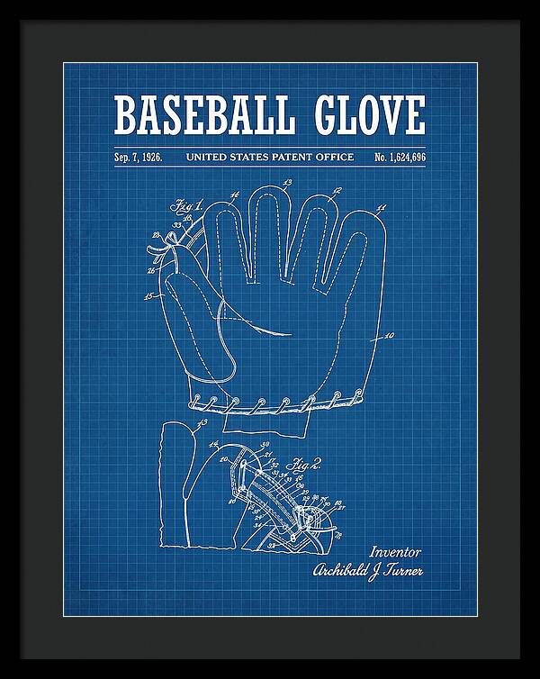 Baseball Glove Blueprint Patent Us1624696a