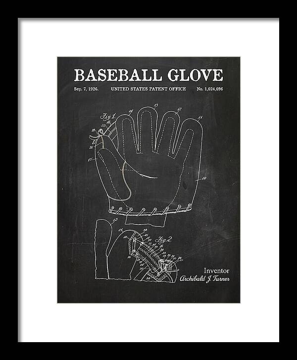 Baseball Glove Chalkboard Patent Us1624696a