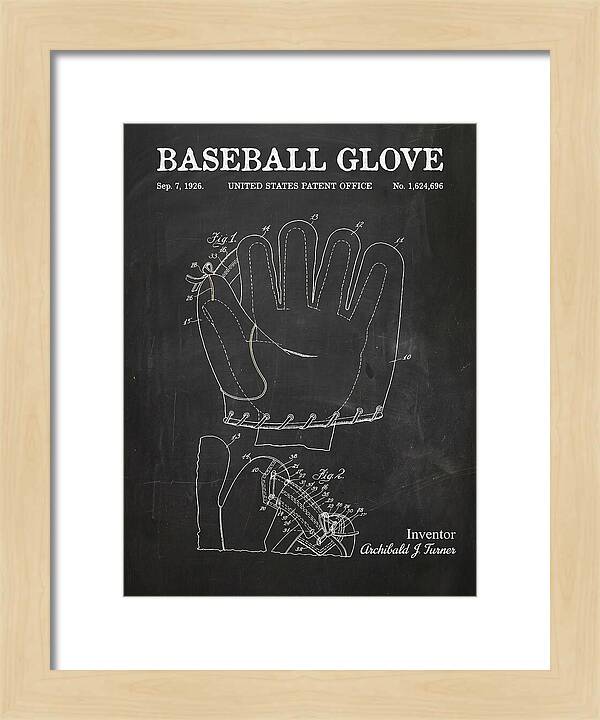 Baseball Glove Chalkboard Patent Us1624696a