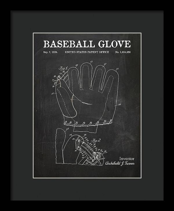 Baseball Glove Chalkboard Patent Us1624696a