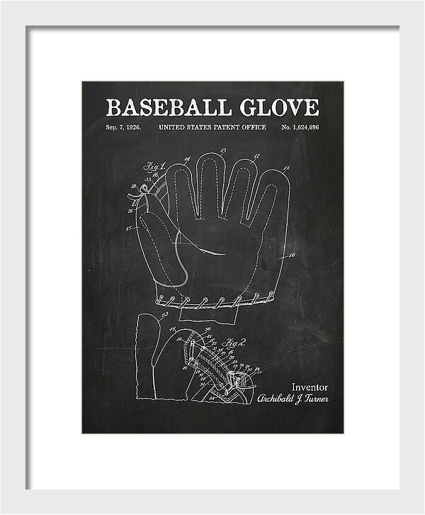 Baseball Glove Chalkboard Patent Us1624696a