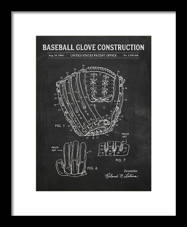Baseball Glove Construction Chalkboard Patent Us3576036a