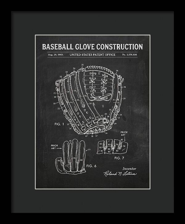 Baseball Glove Construction Chalkboard Patent Us3576036a
