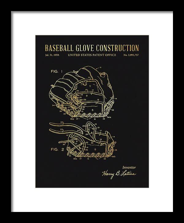 Baseball Glove Construction Gold Patent Us2995757a