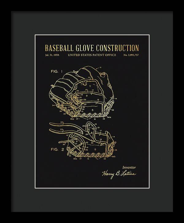 Baseball Glove Construction Gold Patent Us2995757a