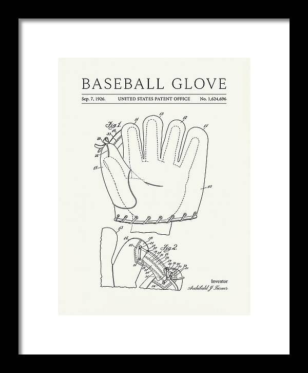 Baseball Glove Minimalist Patent Us1624696a