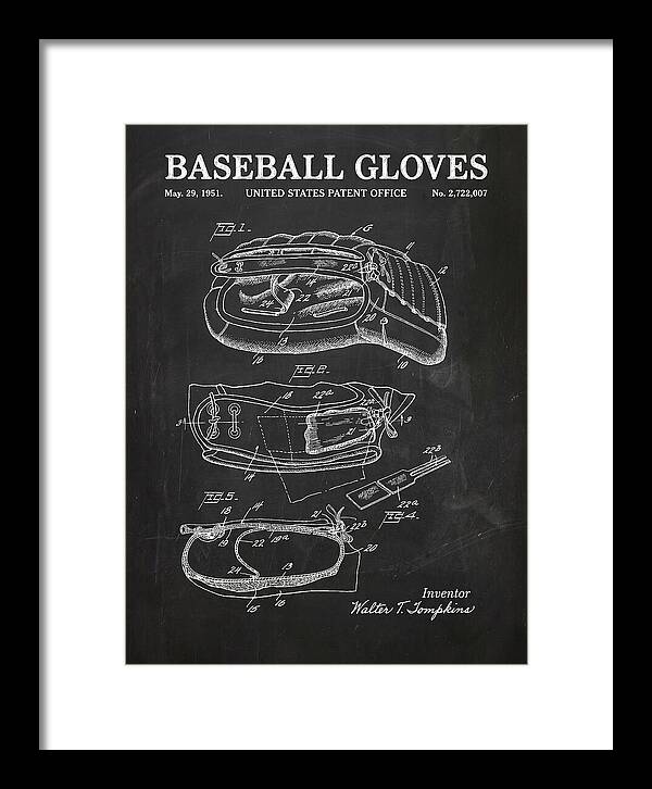 Baseball Gloves Chalkboard Patent Us2722007a