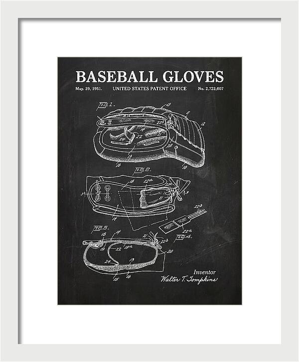 Baseball Gloves Chalkboard Patent Us2722007a