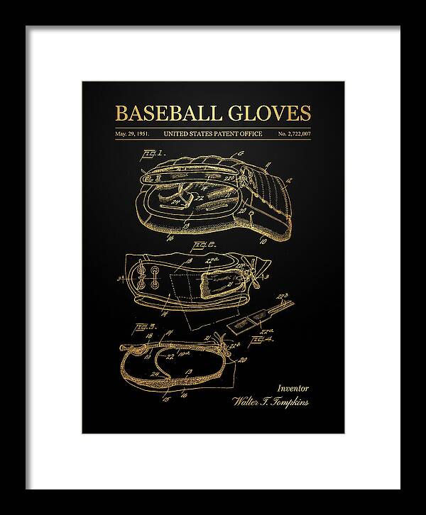 Baseball Gloves Gold Patent Us2722007a