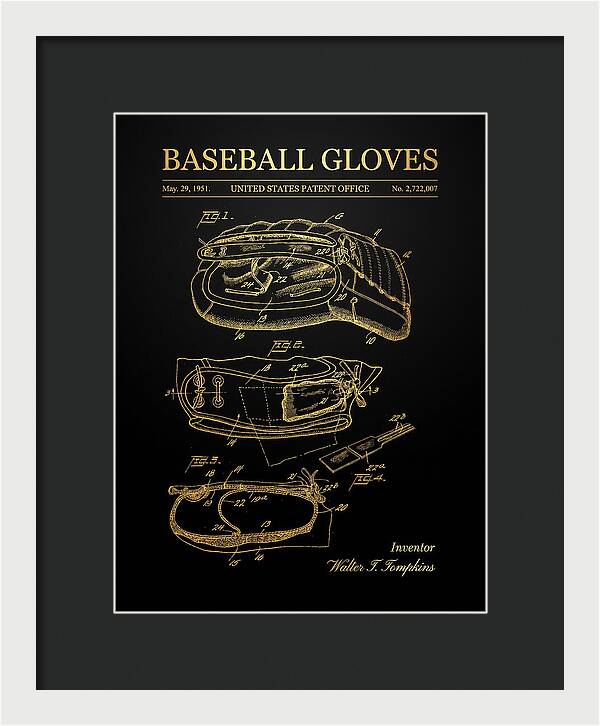 Baseball Gloves Gold Patent Us2722007a