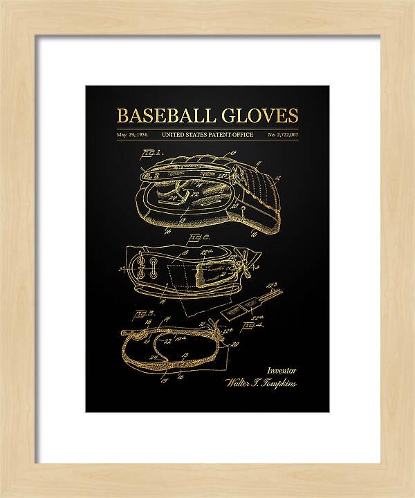 Baseball Gloves Gold Patent Us2722007a