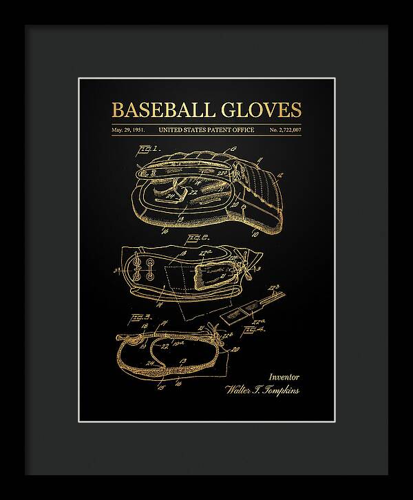 Baseball Gloves Gold Patent Us2722007a
