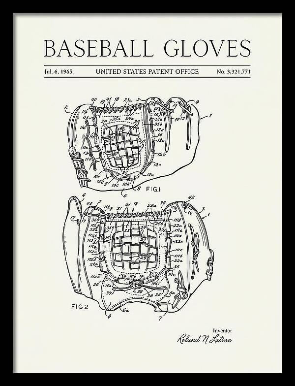 Baseball Gloves Minimalist Patent Us3321771a