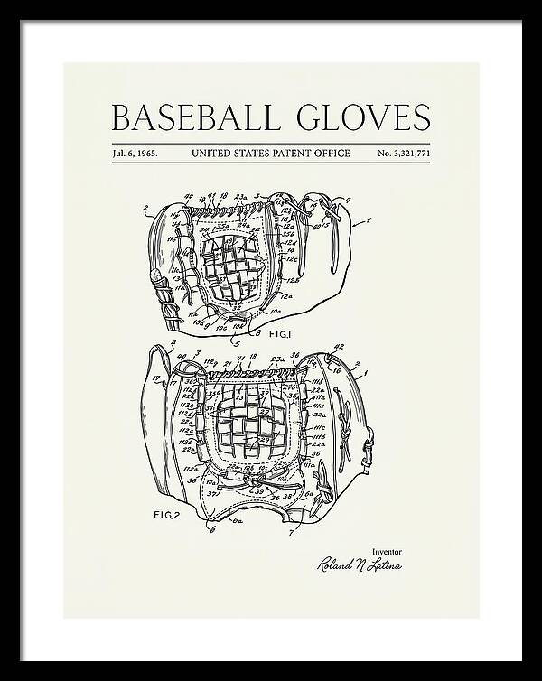 Baseball Gloves Minimalist Patent Us3321771a