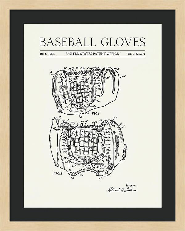 Baseball Gloves Minimalist Patent Us3321771a