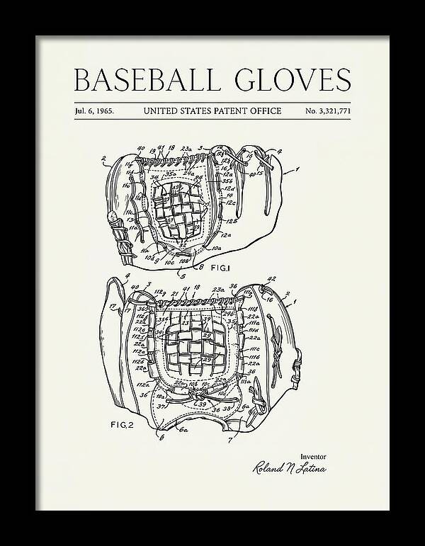 Baseball Gloves Minimalist Patent Us3321771a