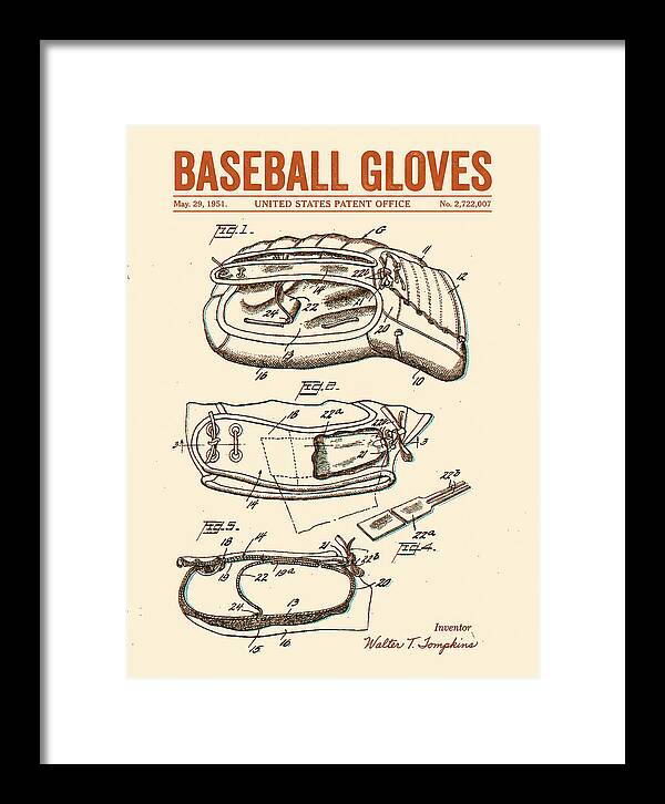Baseball Gloves Retro Patent Us2722007a
