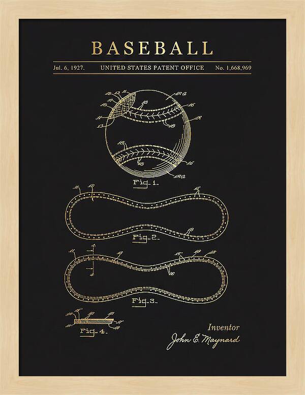 Baseball Gold Patent Us1668969a