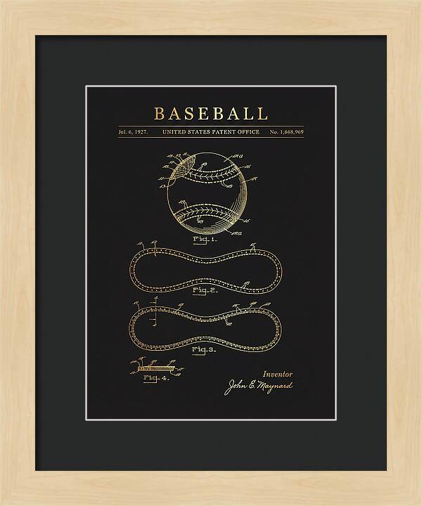 Baseball Gold Patent Us1668969a