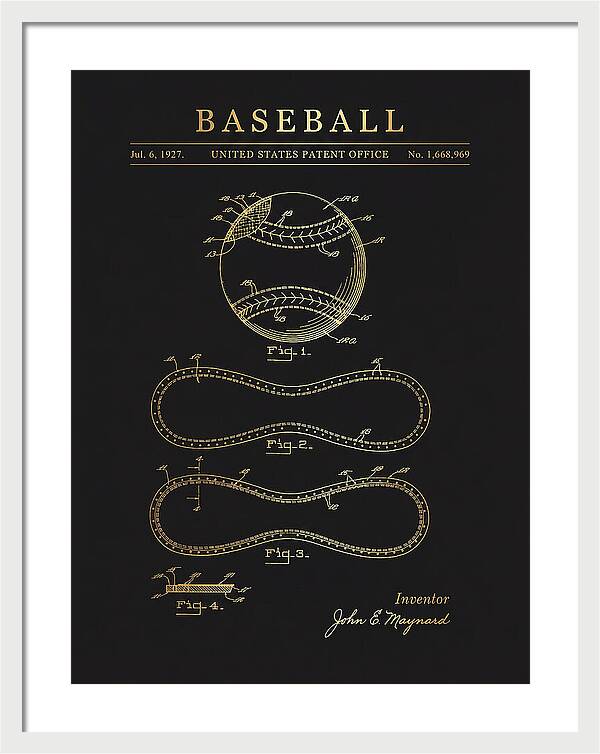 Baseball Gold Patent Us1668969a