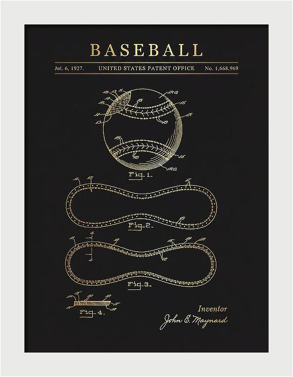 Baseball Gold Patent Us1668969a