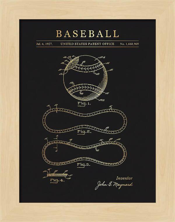 Baseball Gold Patent Us1668969a