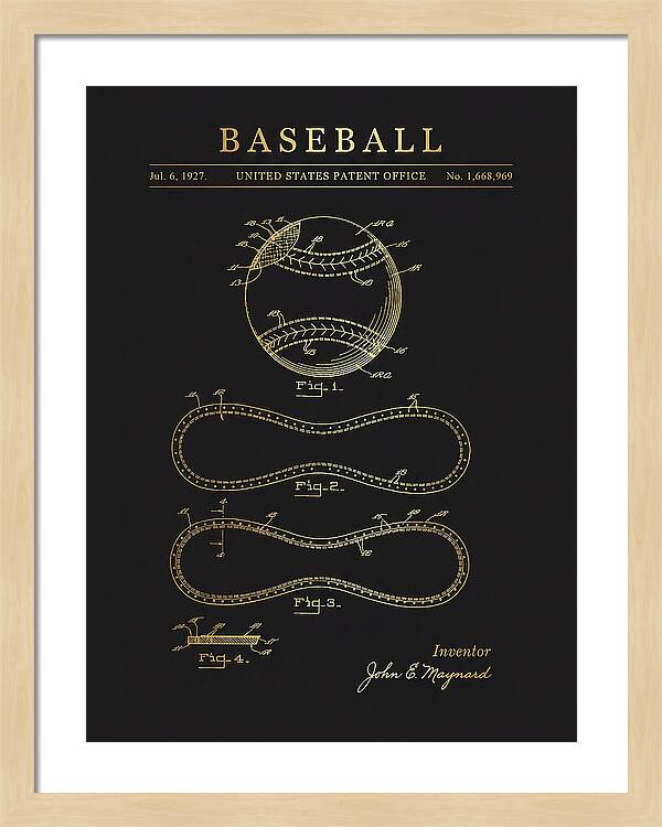 Baseball Gold Patent Us1668969a