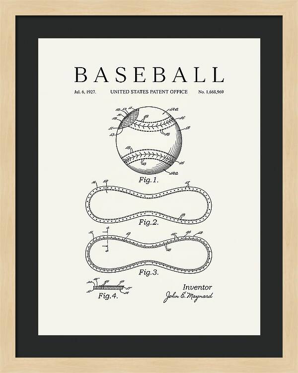 Baseball Minimalist Patent Us1668969a