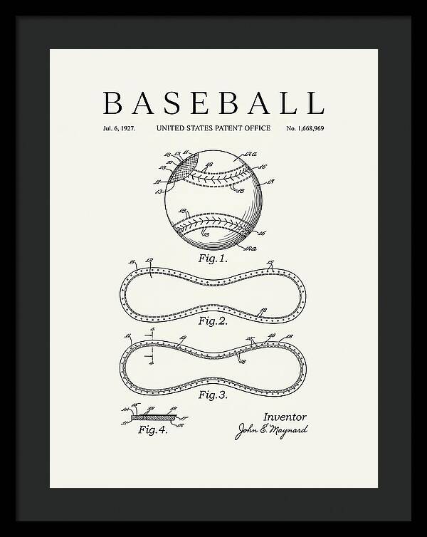 Baseball Minimalist Patent Us1668969a